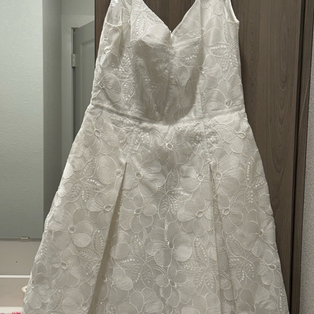 Jill Stuart Ivory Satin Dress